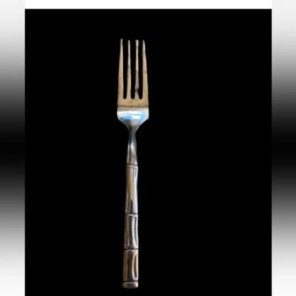 Reed & Barton Rebacraft Royal Bamboo Stainless Flatware Knife ,Fork 8 piece